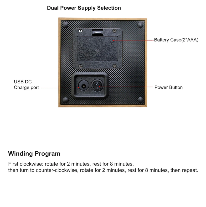 Silent Automatic Watch Winder Box – Dual Power & Elegant Design