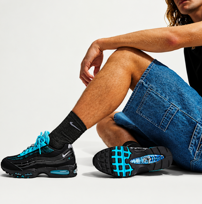 Air Max 95 Big Bubble Scorpion Black Gamma Blue