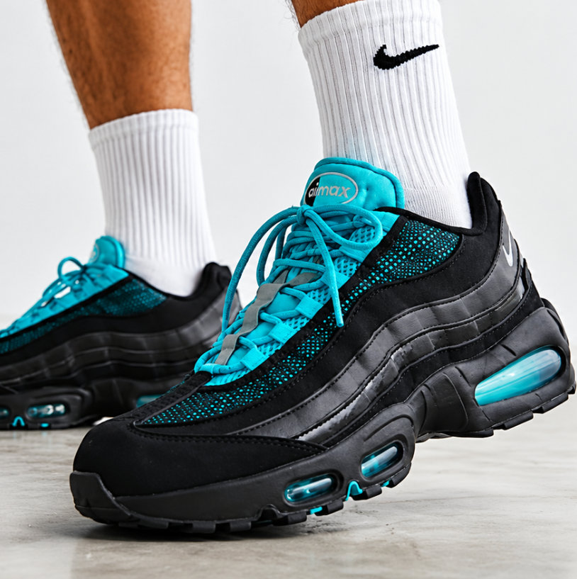 Air Max 95 Big Bubble Scorpion Black Gamma Blue