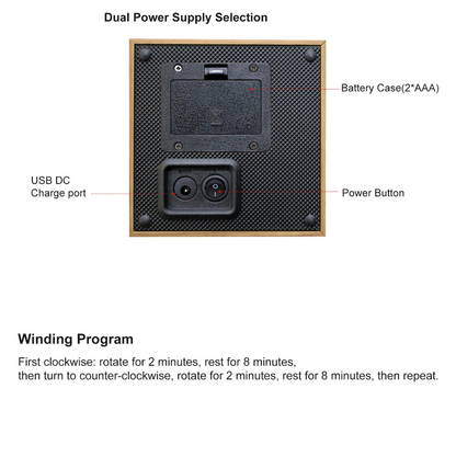 Silent Automatic Watch Winder Box – Dual Power & Elegant Design