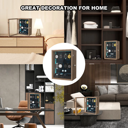 Winderox 8-Watch Automatic Watch Winder with LED Display & Storage
